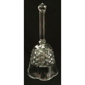 Crystal Zajecar 24% Lead Clear Crystal Hand Bell Made in Former Yugoslavia